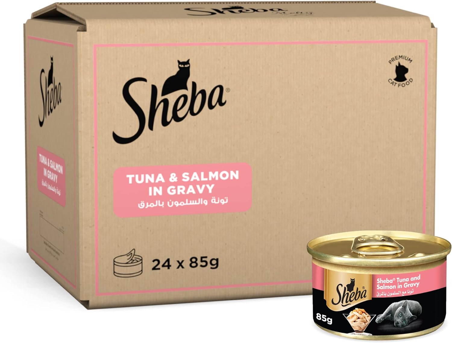 Sheba Cat Food — Tuna & Salmon Can
